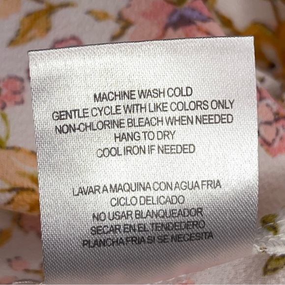 Juniors XL City Triangles White Purple Yellow Floral Romper Lightweight Stretch - Picture 15 of 15